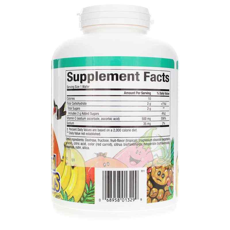 C-500 Mg Natural Fruit Chew, Tropical, 180 Chewable Tablets, by Natural Factors, image #2