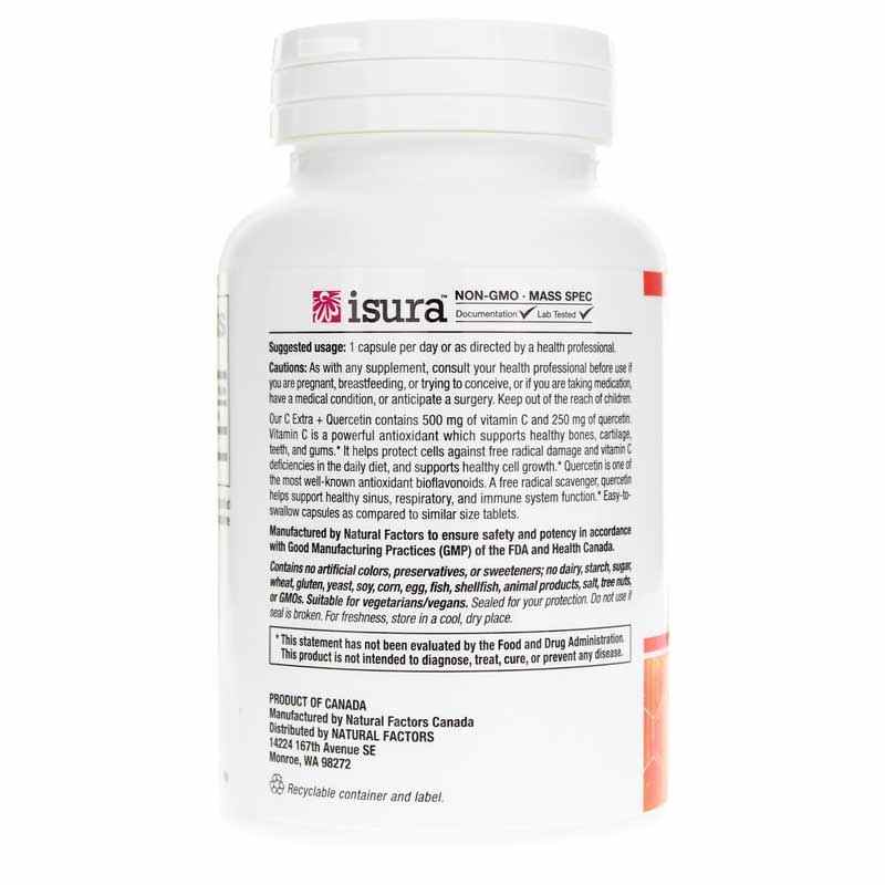 C Extra + Quercetin Bioflavonoids, by Natural Factors, image #3