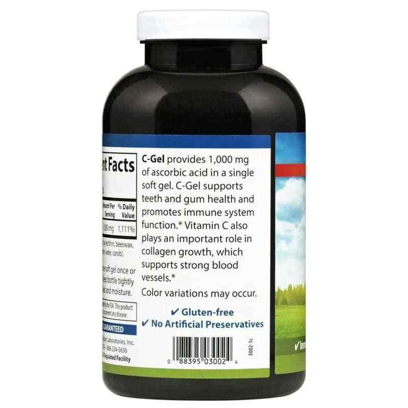 C-Gel 1000 Mg Vitamin C, 250 Softgels, by Carlson Labs, image #3