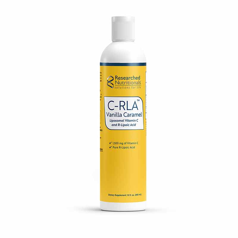 C-RLA Liposomal Vitamin C & R-Lipoic Acid, Vanilla Caramel, by Researched Nutritionals