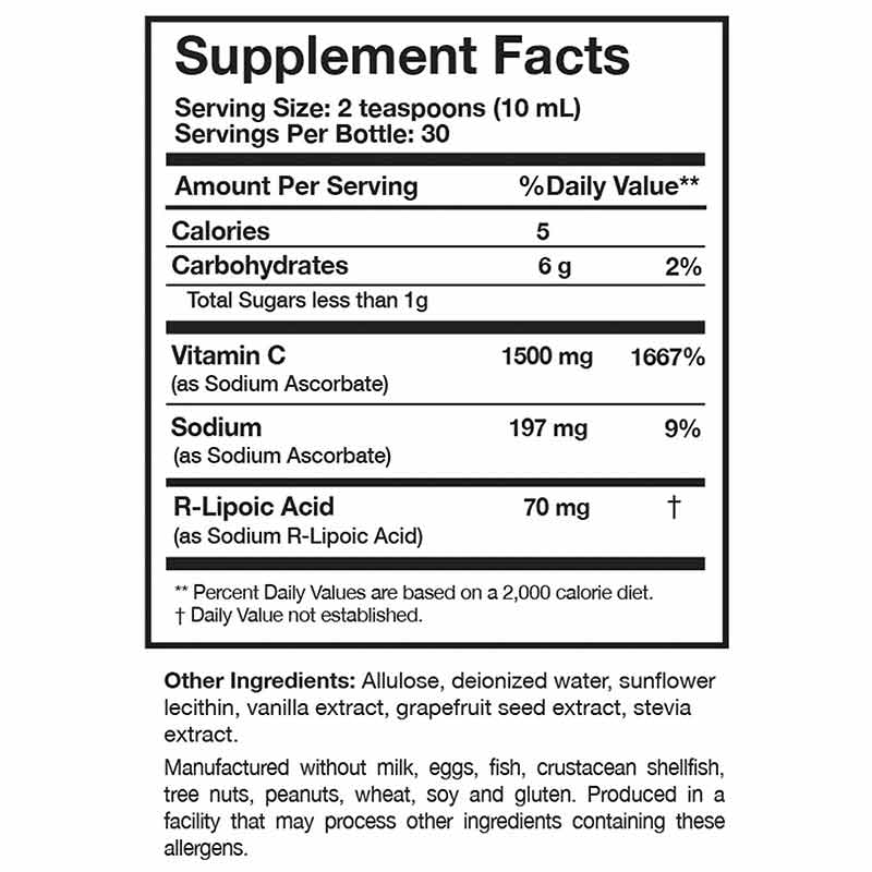 C-RLA Liposomal Vitamin C & R-Lipoic Acid, Vanilla Caramel, by Researched Nutritionals, image #2