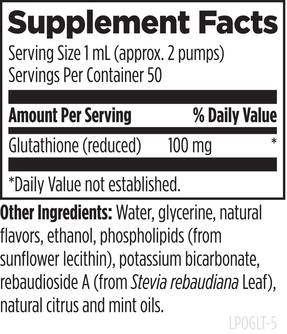 Liposomal Glutathione, 1.6 Oz, by Designs For Health