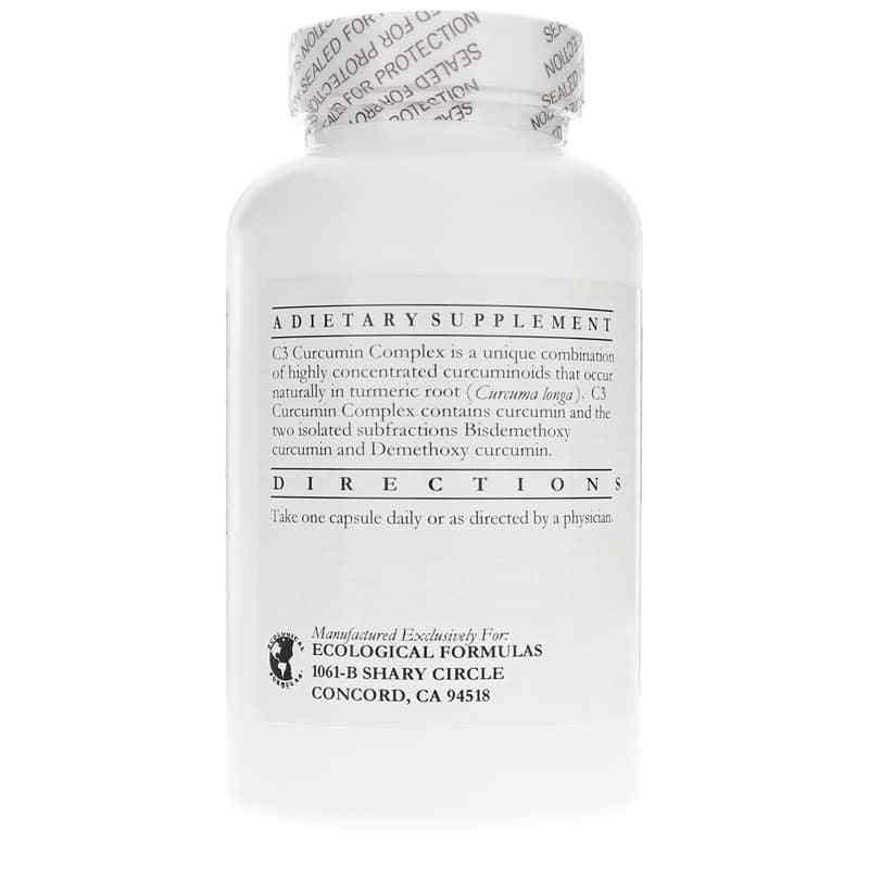 C3 Curcumin Complex 400 Mg, 120 Capsules, by Ecological Formulas, image #3