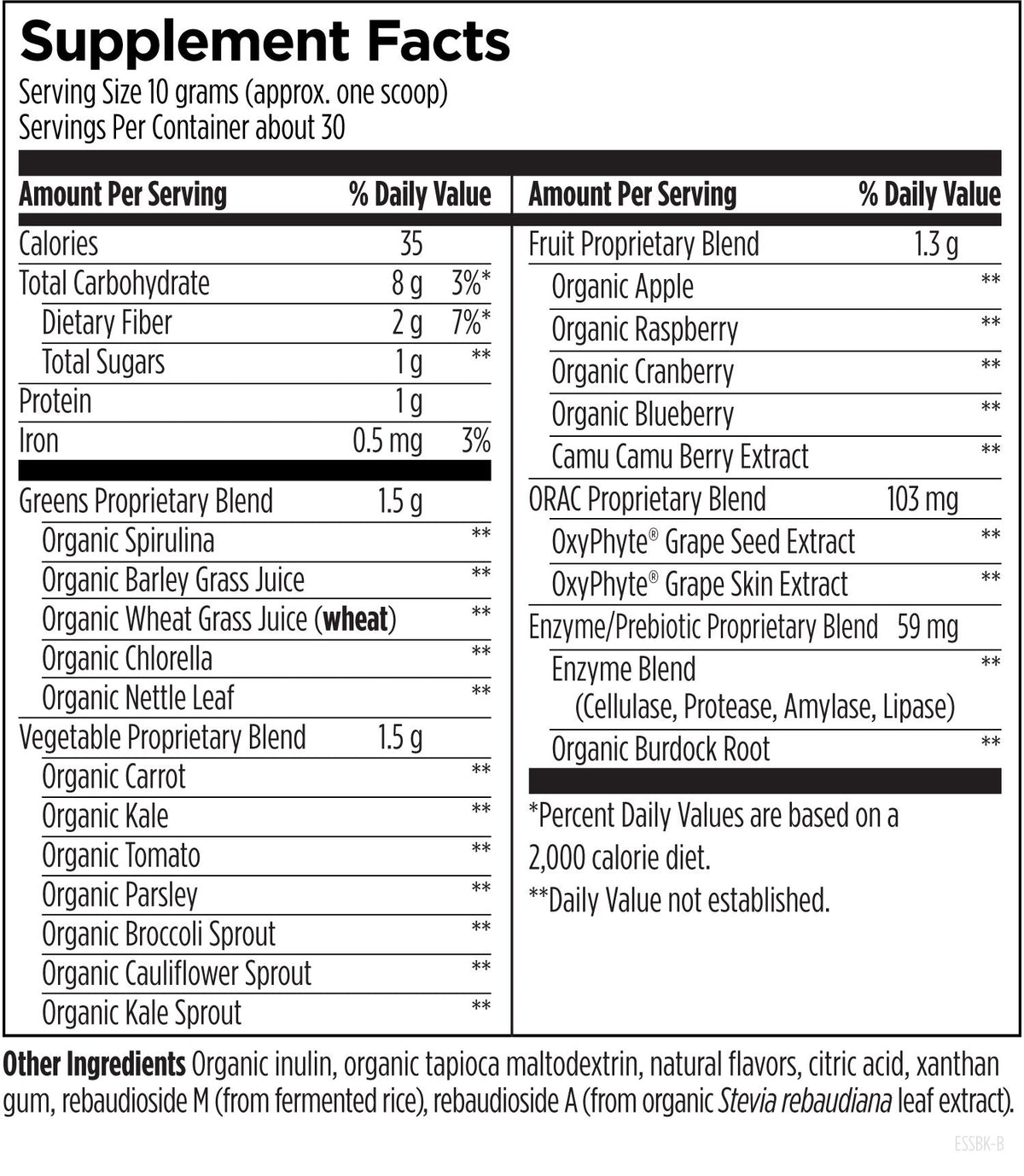 EssentiaGreens and Reds, by Designs For Health