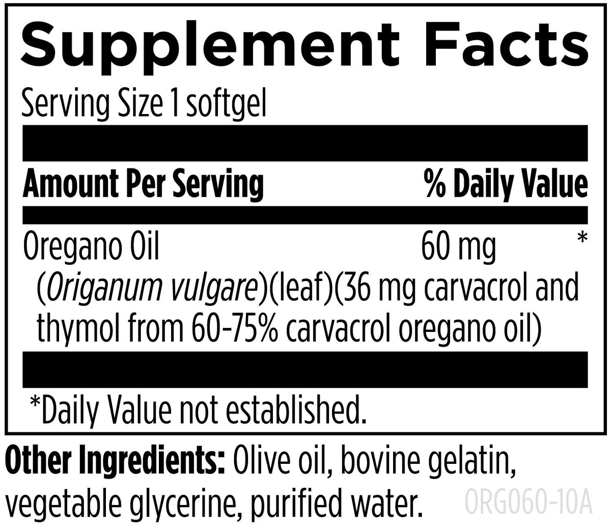 Oil of Oregano, by Designs For Health