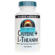 Caffeine + L-Theanine, 240 Tablets, by Source Naturals