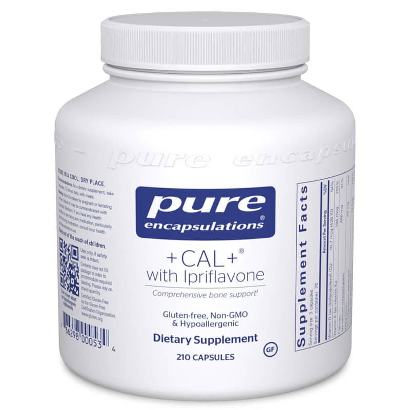 CAL + with Ipriflavone, 210 Capsules, by Pure Encapsulations