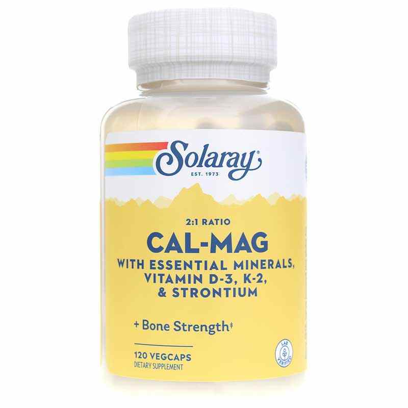 Cal-Mag 2:1 Ratio with D-3 & K-2 & Strontium, by Solaray