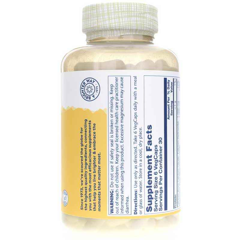 Cal-Mag Citrate 1:1 Ratio, 180 Veg Capsules, by Solaray, image #2