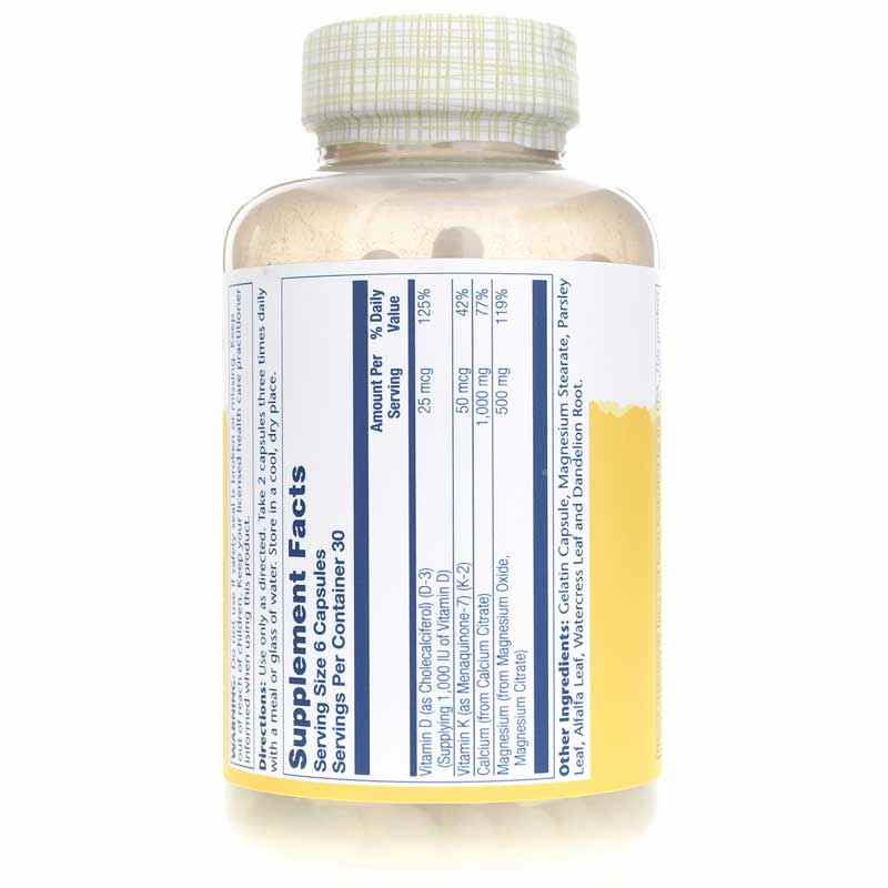 Cal-Mag Citrate 2:1 Ratio plus Vitamins D-3 & K-2, by Solaray, image #3