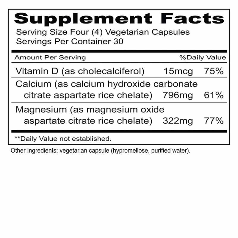 Cal Mag + D3, 120 Vegetarian Capsules, by Priority One, image #2