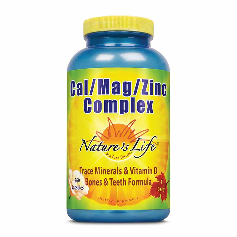 Cal/Mag/Zinc Complex, 250 Capsules, by Natures Life