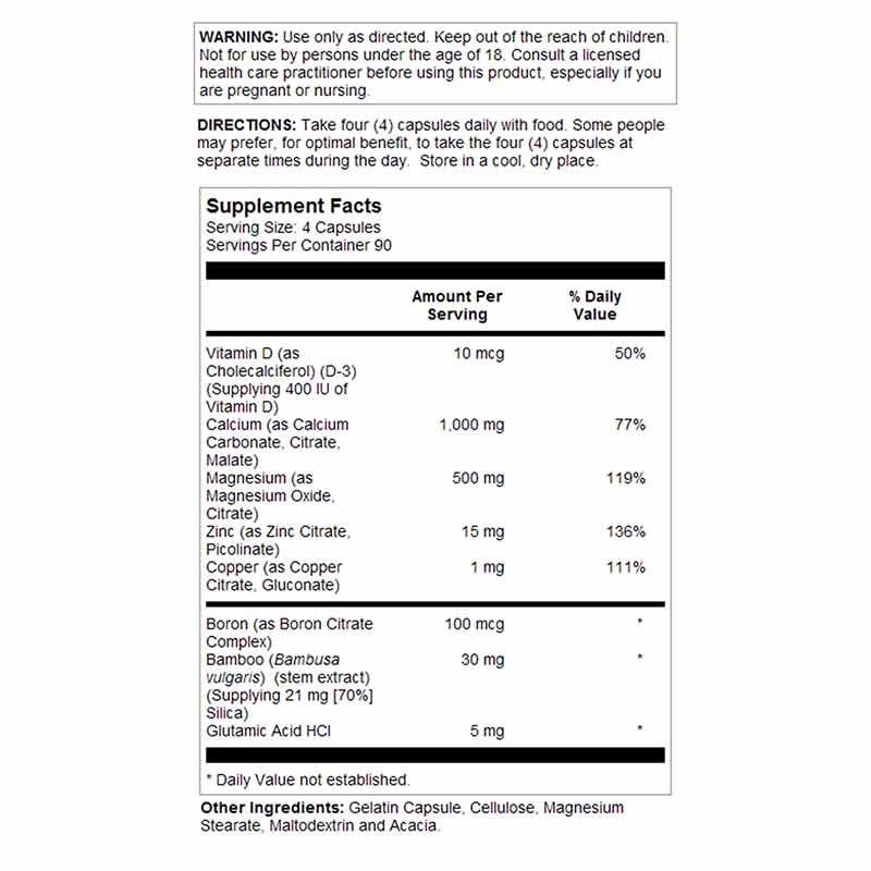 Cal/Mag/Zinc Complex, 250 Capsules, by Natures Life, image #2