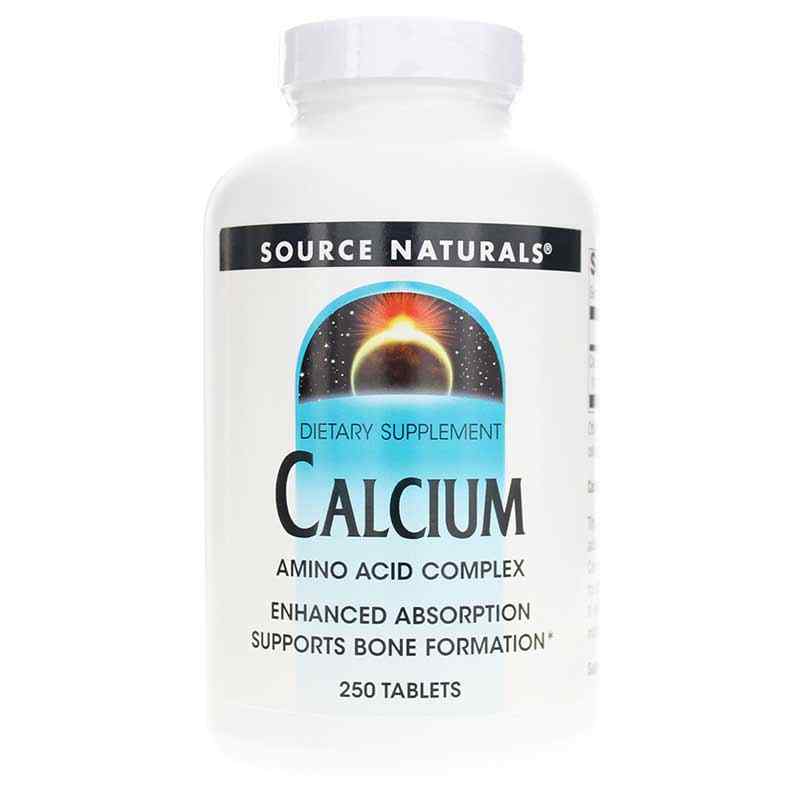 Calcium Amino Acid Complex, 250 Tablets, by Source Naturals
