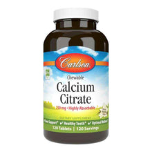 Calcium Citrate Chewable 250 Mg, by Carlson Labs