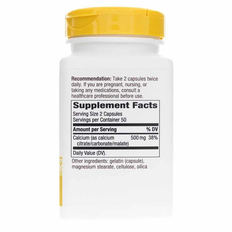 Calcium Citrate Complex, 100 Capsules, by Natures Way, image #2
