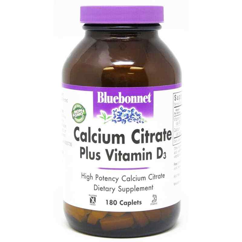 Calcium Citrate Plus Vitamin D3, by Bluebonnet