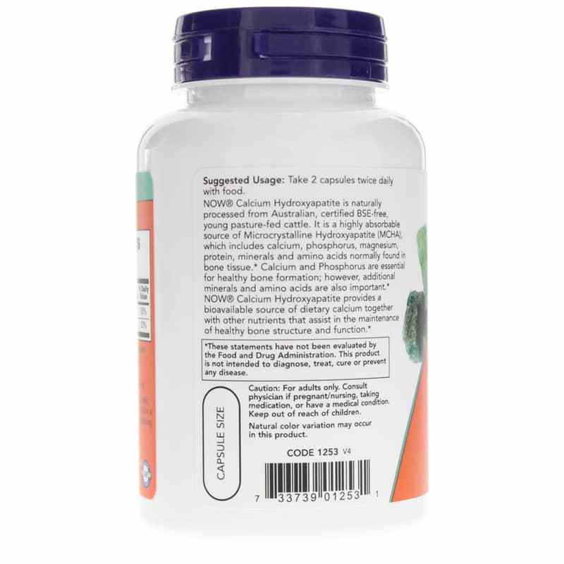 Calcium Hydroxyapatite Caps, by NOW Foods, image #3