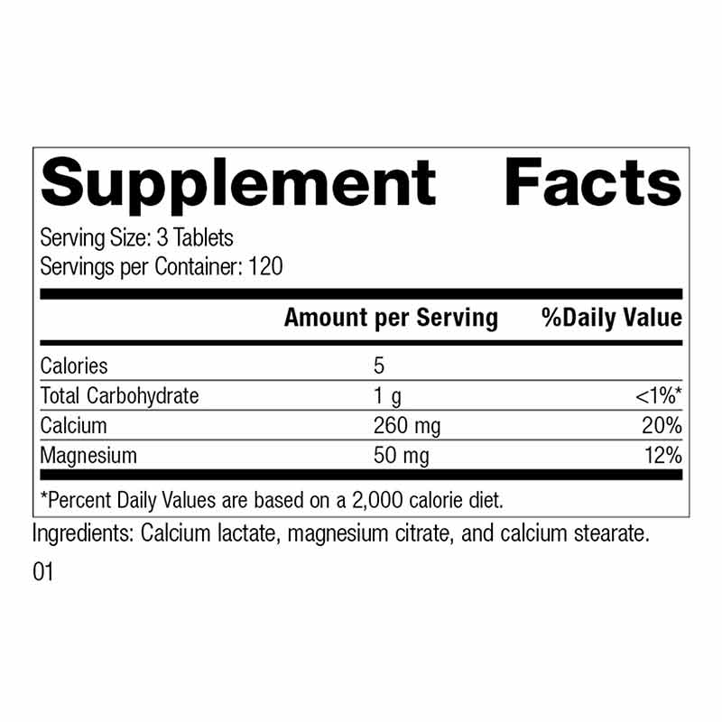 Calcium Lactate, 360 Tablets, by Standard Process, image #2