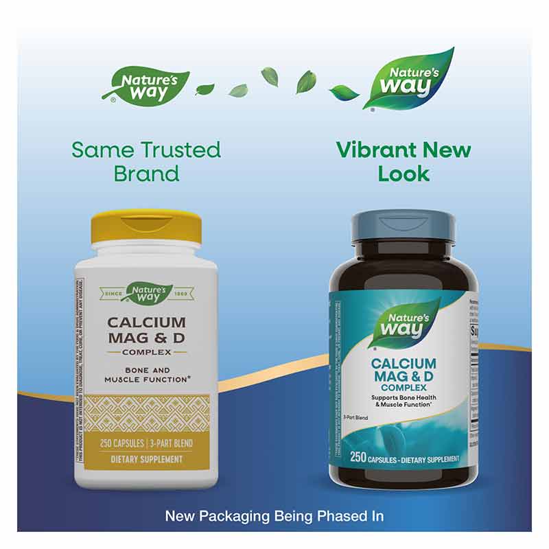 Calcium Mag & D Complex, 250 Capsules, by Natures Way, image #3