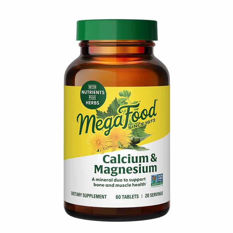 Calcium & Magnesium, 60 Tablets, by Megafood