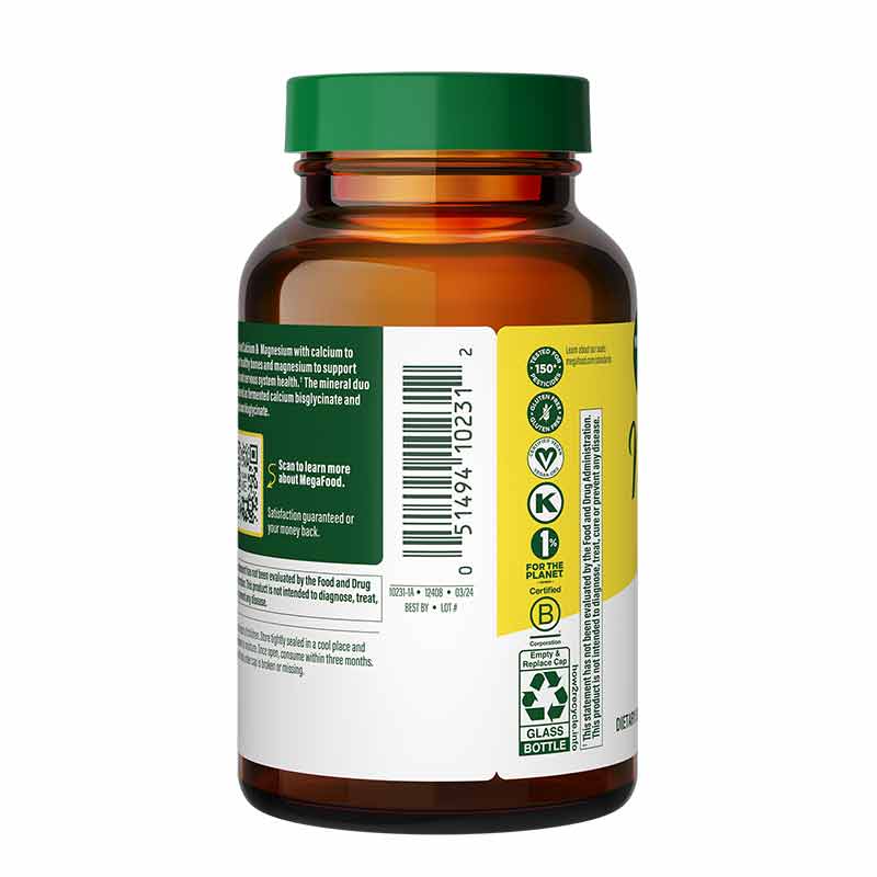 Calcium & Magnesium, 60 Tablets, by Megafood, image #3