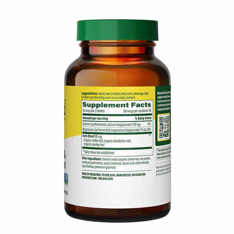 Calcium & Magnesium, 90 Tablets, by Megafood, image #2
