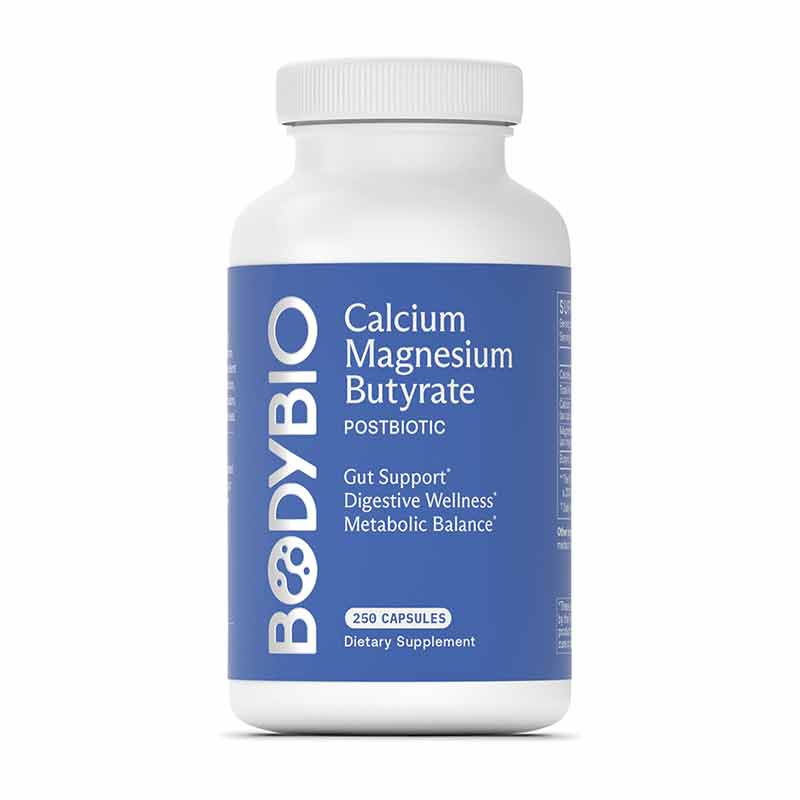 Calcium/Magnesium Butyrate, 250 Capsules, by BodyBio
