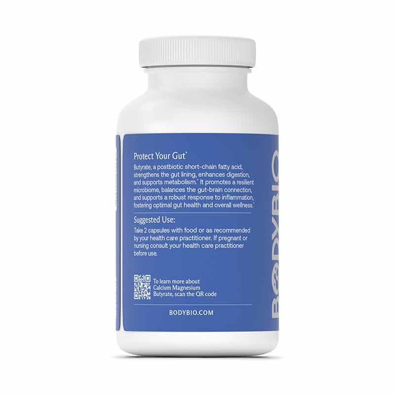 Calcium/Magnesium Butyrate, 250 Capsules, by BodyBio, image #2