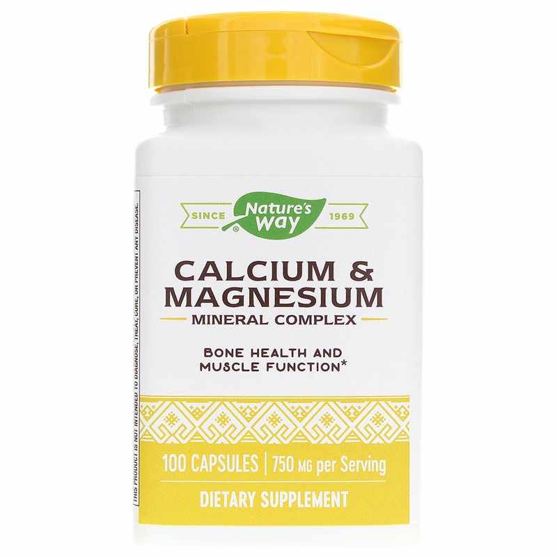 Calcium & Magnesium Mineral Complex, 100 Capsules, by Natures Way