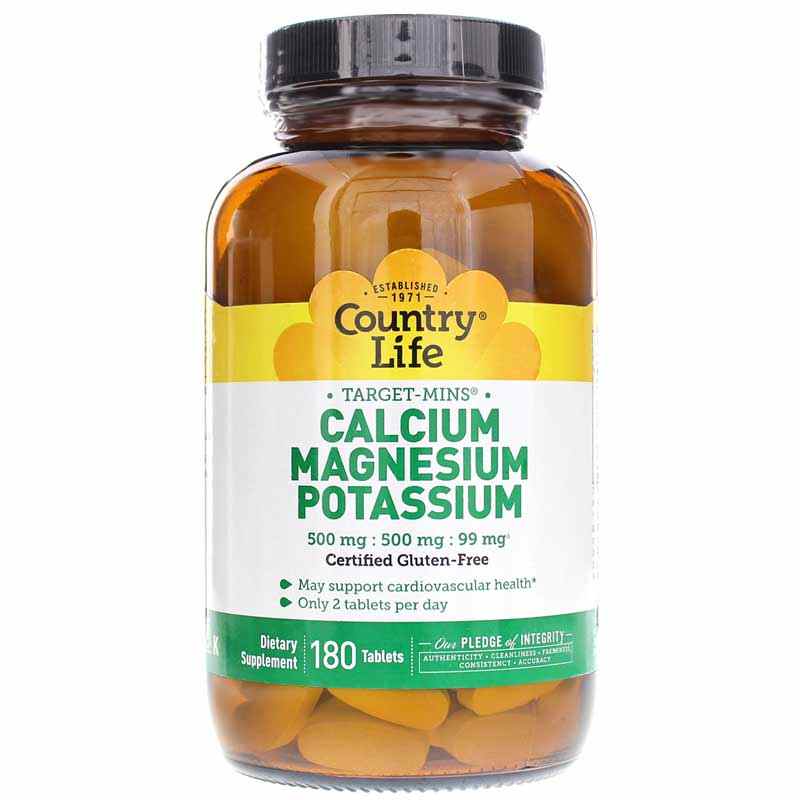 Calcium Magnesium Potassium, by Country Life