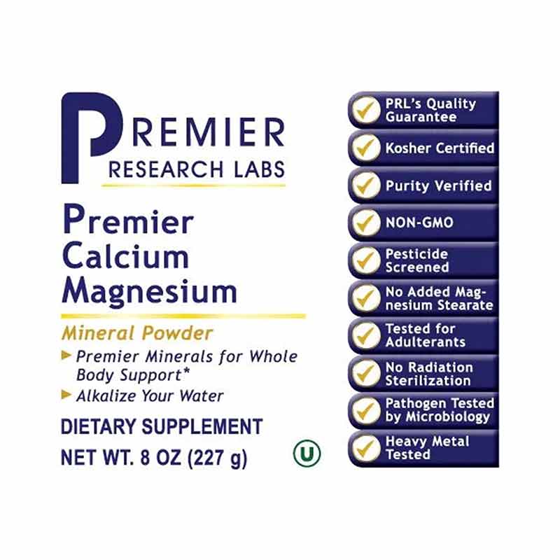 Calcium Magnesium Powder, 8 Oz, by Premier Research Labs, image #2
