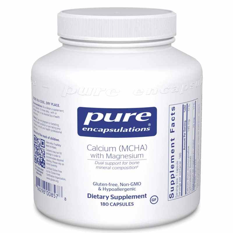 Calcium (MCHA) with Magnesium, by Pure Encapsulations