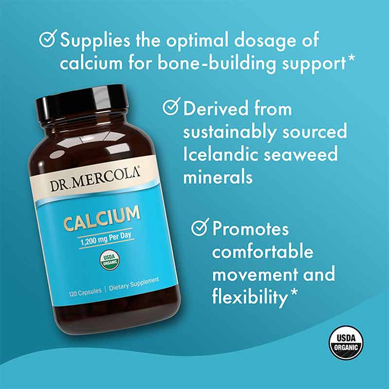 Calcium Organic, 120 Capsules, by Dr. Mercola, image #4