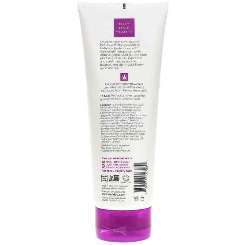 CannaCell Botanical Body Lotion, Ritual, by Andalou Naturals, image #2