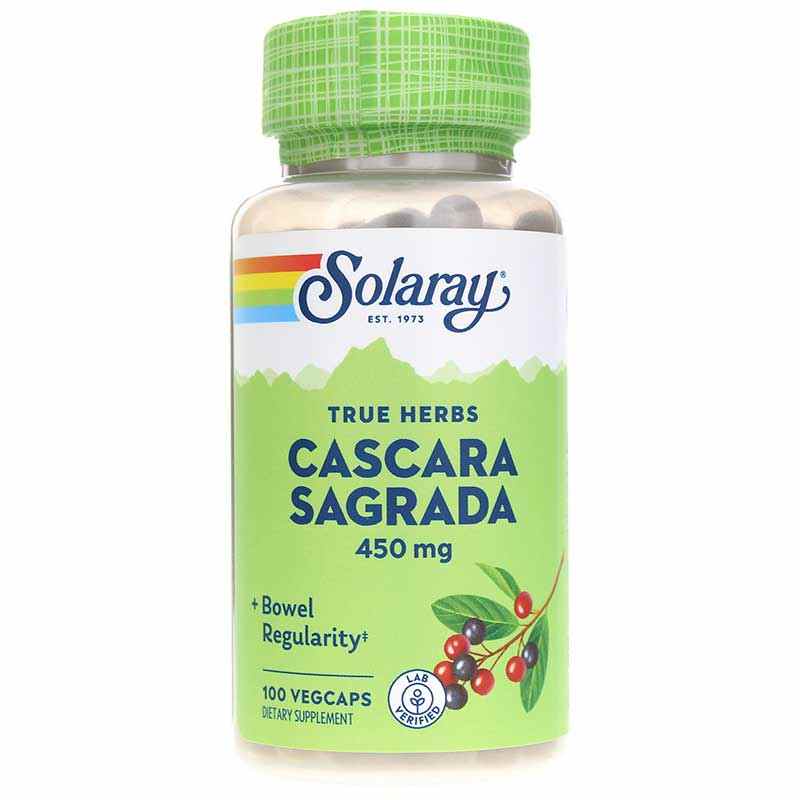 Cascara Sagrada 450 Mg, 100 Veg Capsules, by Solaray