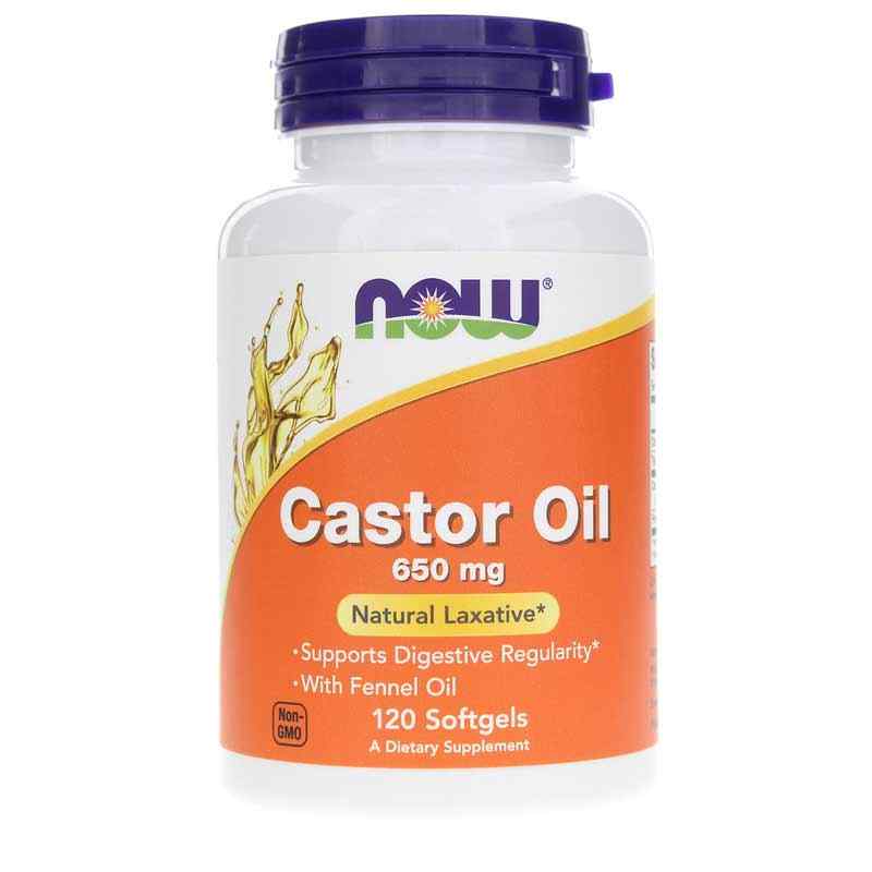 Castor Oil 650 Mg, by NOW Foods