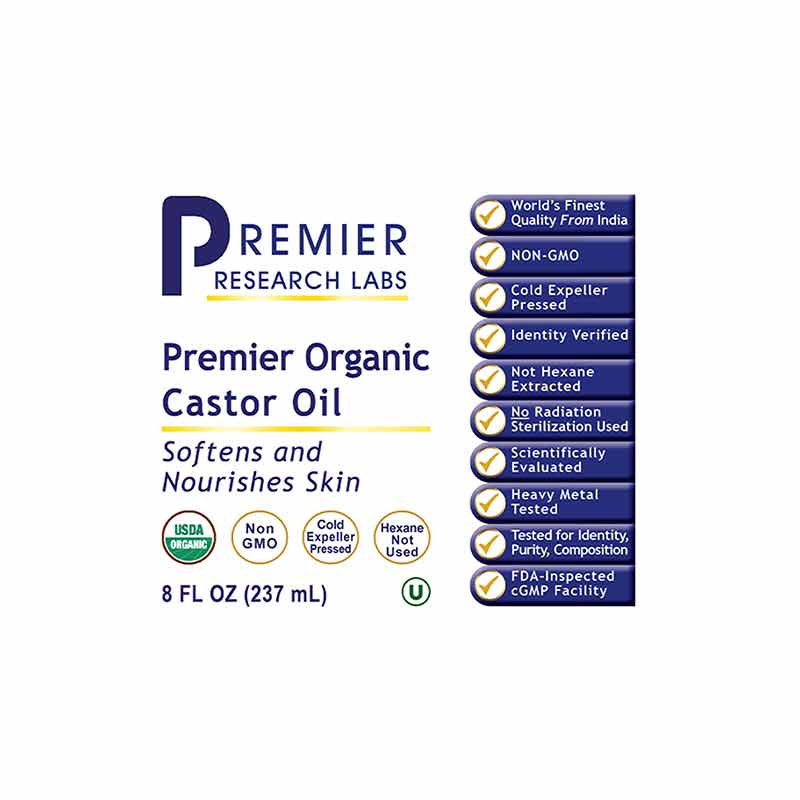 Castor Oil Organic, by Premier Research Labs, image #2