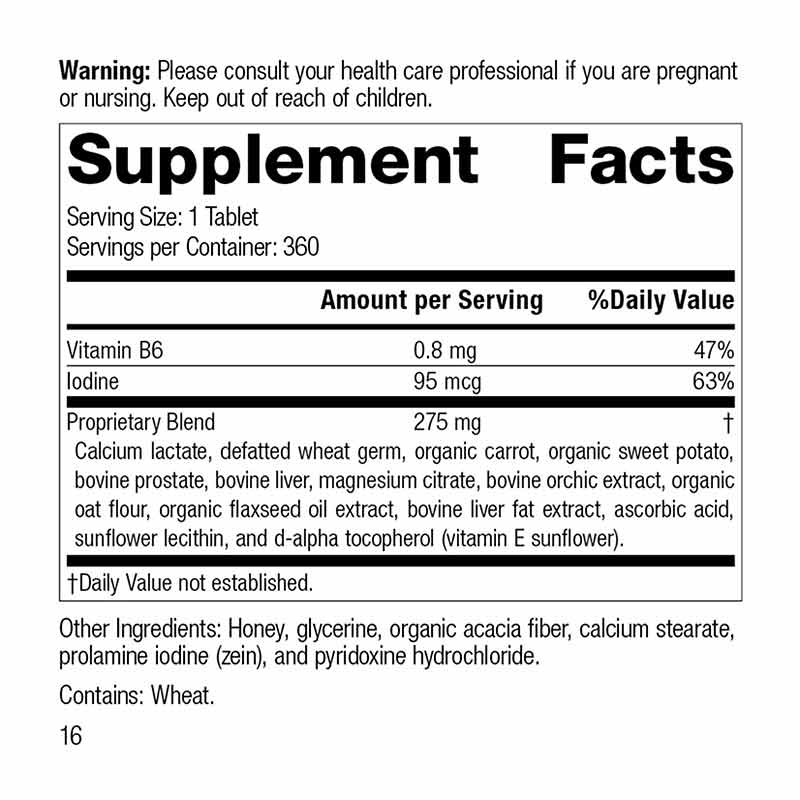 Cataplex F, 360 Tablets, by Standard Process, image #2