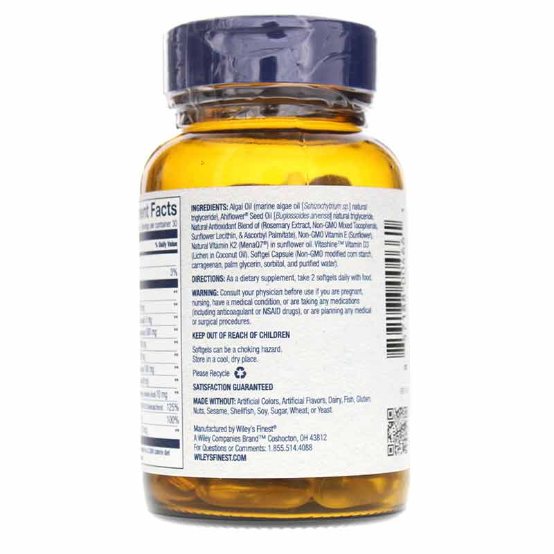 CatchFree Vegan Omega-3, by Wiley's Finest, image #4