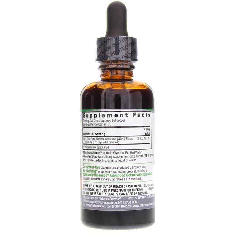 Cat's Claw Alcohol-Free, by Natures Answer, image #2