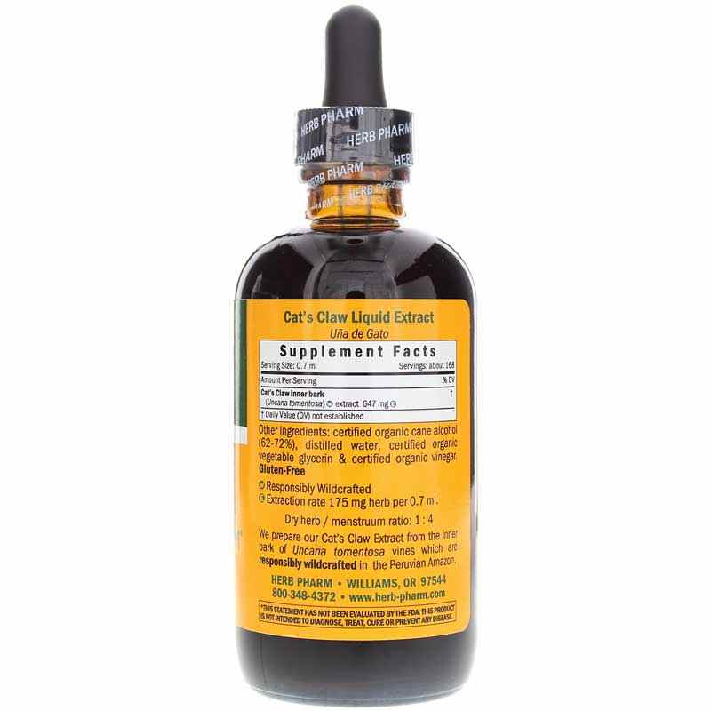 Cat's Claw Extract, 4 Oz, by Herb Pharm, image #2