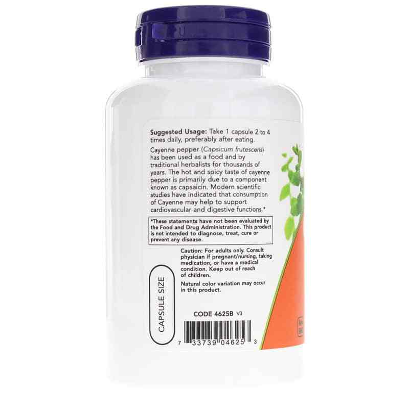 Cayenne 500 Mg, by NOW Foods, image #3