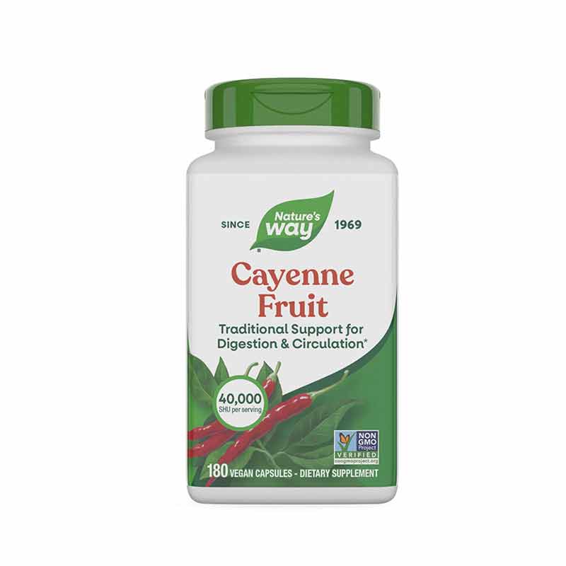 Cayenne Fruit, 180 Vegan Capsules, by Natures Way
