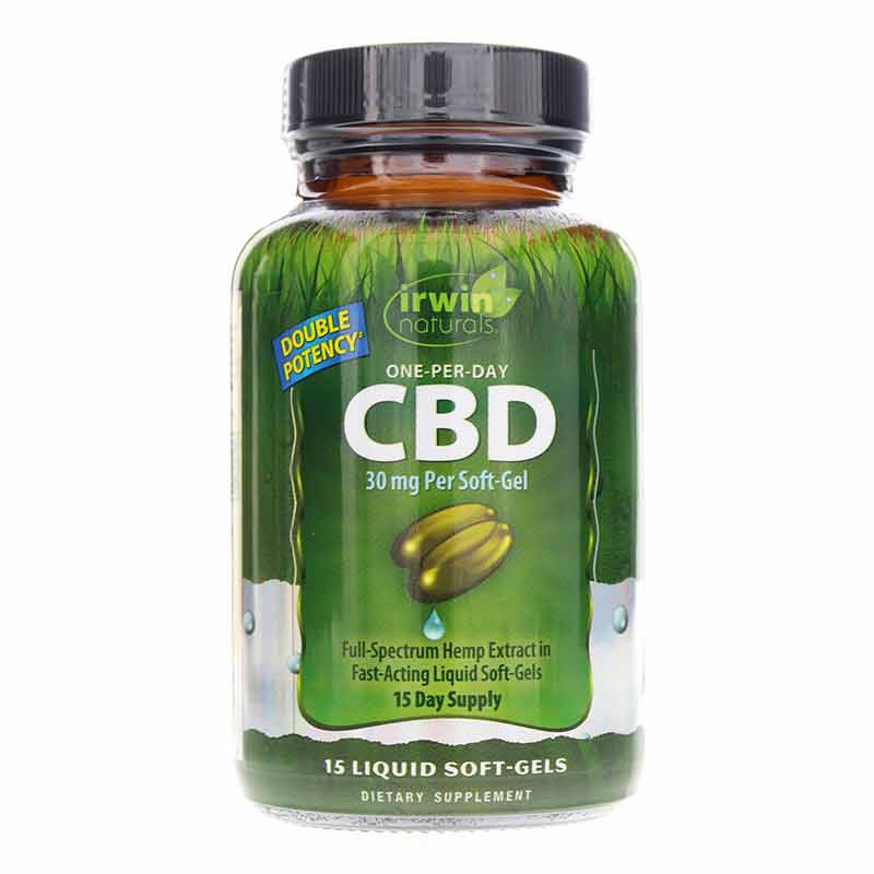 CBD 30 Mg, 15 Liquid Softgels, by Irwin Naturals