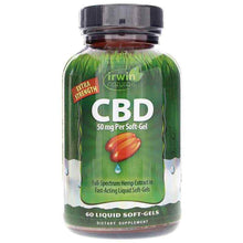 CBD 50 Mg, 60 Liquid Softgels, by Irwin Naturals
