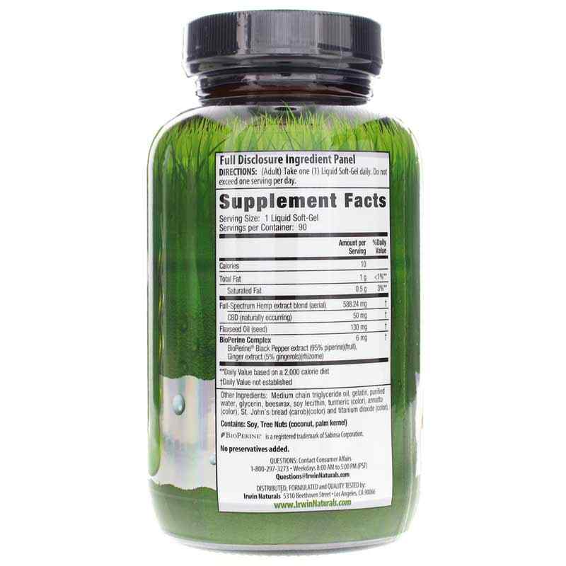 CBD 50 Mg, 90 Liquid Softgels, by Irwin Naturals, image #2