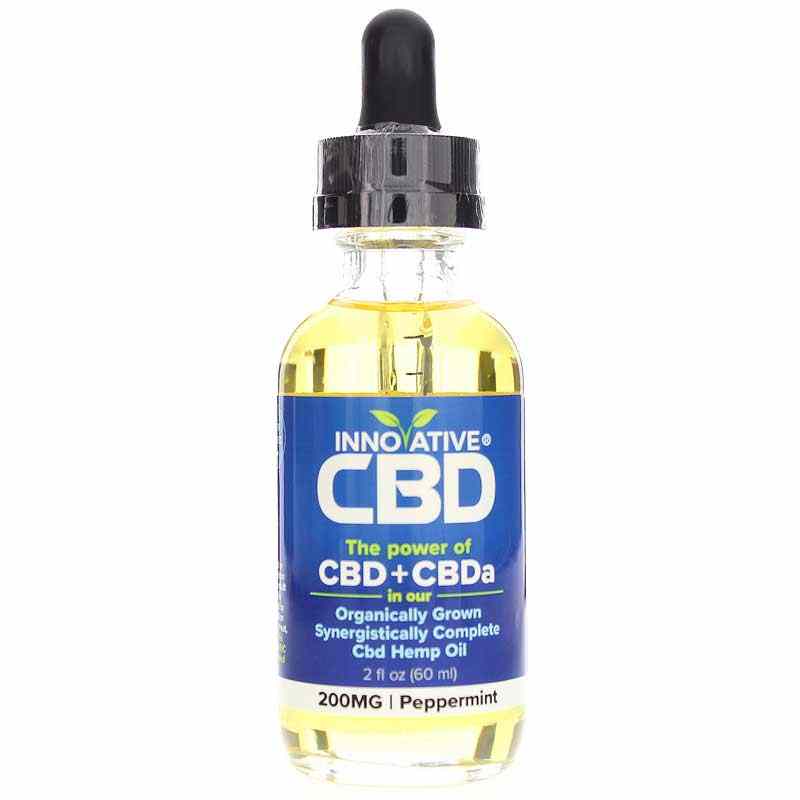 CBD + CBDa Organic CBD Hemp Oil 200 Mg, Peppermint, by Innovative CBD