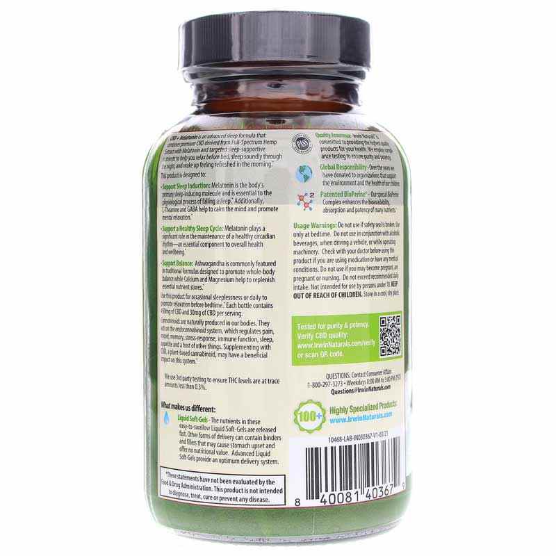 CBD + Melatonin, by Irwin Naturals, image #3