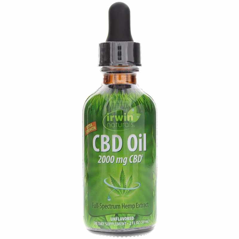 CBD Oil 2000 Mg, Unflavored, by Irwin Naturals
